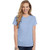 Hanes by Women's Relaxed Fit Jersey ComfortSof Crewneck T-Shirt_Light Blue_3XL
