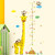 Wall Sticker Cartoon Measure for Kids Rooms Giraffe Monkey Height Chart Ruler Decals Nursery Home Decor