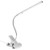 Clip-on Desk lamp- USB Rechargeable Touch Sensor LED Desk Table Lamp Flexible Clip On Reading Book Light Led Ceiling Lights Adjustable clamp Desk lamp-Silver-