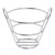 HUBERT Appetizer Basket Chrome Wire - 4 1/2 Dia x 4 1/2H