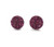 Berry Red Purple Faux Druzy Stud Earrings - Titanium or Surgical Stainless Steel Posts Nickel Free for Sensitive Ears