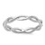 Thin Eternity Infinity Knot Stackable Ring .925 Sterling Silver Band Size 6