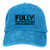 Fully Vaccinated Baseball Hat Adjustable Washable Jeans Cowboy Hat Unisex Trucker Cap Dad Hat Blue