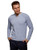 oodji Ultra Men's Button Neck Knit Pullover- Blue- US 42-44 / EU 52-54 / L