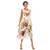 EL LEGANT Women's Casual Summer Beach Dress Sleeveless Sundress Floral Printed A Line -White - Peony Flower- Medium-