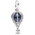 MiniJewelry Women Blue Hot Air Balloon Charm for Bracelets fits Pandora Charms Bracelets Travel Daughter Sister Family