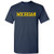 AS01 - Michigan Wolverines Basic Block T-Shirt - 2X-Large - Navy