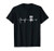 Disc Golf Heartbeat Frisbee Frolf Golf Basket Gift T-Shirt