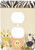3dRose Lsp_128530_6 Cute Baby Jungle Animals on White - Giraffe Lion Zebra 2 Plug Outlet Cover
