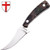 Grand Way Small Fixed Blade Hunting Knife - Fixed Blade Knife - Small Trailing Point Long Knives with Sheath - 420 Stainless Steel Classic Sharp Fix Blades Hunting Knife with Plastic Handle FBTY 01
