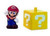 Mario New Super Mario Bros.-Mario Figure  and  Question Block