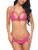 Avidlove Lingerie Lace Babydoll 2 Piece Sexy Bra and Panty Sets -M- Pink-