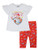 Nickelodeon Girls' Little JoJo Siwa 2 Piece Legging Set- White- 6