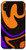 iPhone XS Max Orange Black Purple Halloween Case