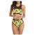 Women High Waisted Bikini Swimsuit Two Piece Bathing Suit Top with Swim Bottom