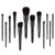 Neria QingMan Professional Makeup Brush set 12PCS Foundation Brush Loose Powder Blush Eye Shadow Lip Brush Makeup Brush Professionals and Beginners Vegetarian is not cruel