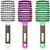 3 Pieces Curved Vented Boar Bristle Hair Brushes Fast Dry Detangling Hair Brush Curved Vented Styling Hair Brush Fast Blow Drying Hair Brush for Wet- Long and Curly Hair -Green- Purple- White- 3 Pieces Curved Vented Boar Bristle Hair Brushes Fast Dry Detangling Hair Brush Curved Vented Styling Hair Brush Fast Blow Drying Hair Brush for Wet- Long and Curly Hair -Green- Purple- White-