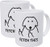 Willcallyou Pack of 2 Fetch This- for Dog Lovers- Owners 11 Ounces Funny White Coffee Mug