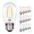 S14 LED Light Bulbs- Edison Vintage Bulb for Outdoor String Light Replacement-20W Equivalent- E26 Screw Base Shatterproof Waterproof 2W Clear Filament Bulb 2700K-15 Pack