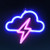 YR Cloud  and  Lightning Neon Signs- LED Neon Light Wall Decor- Hanging Neon Sign Light- USB Powered or Battery Light Up Neon Sign for Bedroom- Living Room Kids Room- Bar- Christmas- Wedding- Party