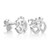 925 Sterling Silver Tiny Om Ohm Aum India Symbol Stud Earrings