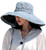 Women's Sun Hat Packable Reversible Bucket Hat UV Sun Protection Wide Brim Summer Beach Cap Blue
