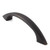 Cauldham 10 Pack Solid Kitchen Cabinet Arch Pulls Handles (3" Hole Centers) - Curved Drawer/Door Hardware - Style M243 - Oil Rubbed Bronze