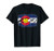 Colorado Mountain Love Colorado Flag T-Shirt