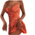 Gorday Dress for Women- Women's Summer Sleeveless Dresses Floral Printed Sexy V Neck Bodycon Beach Party Mini Dress Orange Gorday Dress for Women- Women's Summer Sleeveless Dresses Floral Printed Sexy V Neck Bodycon Beach Party Mini Dress Orange