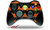 XBOX 360 Wireless Controller Decal Style Skin - Skull Stripes Orange -CONTROLLER SOLD SEPARATELY-