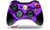 XBOX 360 Wireless Controller Decal Style Skin - Deathrock Bats Purple -CONTROLLER SOLD SEPARATELY-