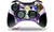 XBOX 360 Wireless Controller Decal Style Skin - Cartoon Skull Purple -CONTROLLER SOLD SEPARATELY-