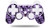 Sony PS3 Controller Decal Style Skin - Skull Checker Purple -CONTROLLER NOT INCLUDED-