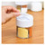 Four Compartments Cruet Condiment Seasoning Jars Set For Spices Pepper Bottles Salt Shakers Holder Kitchen Storage Box Organizer
