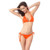 Libermall Women's Sexy Padded Tops Tie Side Bottoms Triangle Bikini String Swimsuits Bathing Suit Beachwear Swimwear Orange