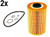 for BMW 6cyl -77-93- engine Oil Filter Kit -x2- MANN
