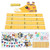 raguso Children Height Wall Stickers Movable Baby Height Growth Chart Ruler Animal Wall Decals for Baby Bedroom Toddler Playroom