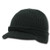 DECKY Black Visor Beanie Knit Jeep Cap Hat
