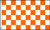 MWS 3x5 Orange  and  White Checkered Flag Lot of 2 Flags Super Polyester Nylon Flag 3'x5' House Banner 90cm x 150cm Grommets Double Stitched Premium Quality Indoor Outdoor Pole Pennant -New-
