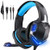 PS4 Gaming Headset with Mic- AIMASON Stereo Headphone for Games/Xbox One S/Nintendo Switch/PC/Mac/Laptop- Over Ear Headset with Surround Sound- LED Light  and  Noise Canceling Microphone -Renewed-