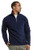 Knocker Men's Polar Fleece Quarter Zip Pullover -M- Navy-