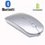 Bluetooth Mouse Rechargeable Wireless Mouse for Notebook ?Bluetooth Wireless Mouse for Laptop PC Conputer (BT Silver)