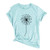 AYYAOI Women Casual O-Neck Solid Color Printing T-Shirt Loose Short Sleeves Blouse Tops -Blue-Small-