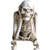 WINGOFFLY See Speak and Hear No Evil Figurine Shelf Sitter Skeleton Decorations Skull Statue-Hear-