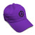 Soft Baseball Cap Flame Peace Sign Embroidery Twill Cotton Dad Hats for Men  and  Women Buckle Closure Purple Design Only