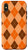 iPhone X/XS Orange Brown Halloween Argyle Pattern Case