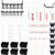 Pegboard Hooks Assortment with Metal Pegboard Hooks- Plastic Bins- Peg Locks- for Organizing Tools -150 PCS