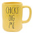 Rae Dunn CHICKS DIG ME Mug YELLOW Easter - Ceramic