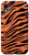 iPhone XR Tiger Print Exotic Bold Animal Pattern Black and Orange Case
