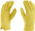 West Chester 85040 Grain Deerskin Leather Driver Gloves  Gold- Medium- Safety Wear Gloves with Shirred Elastic Wrist- Keystone Thumb